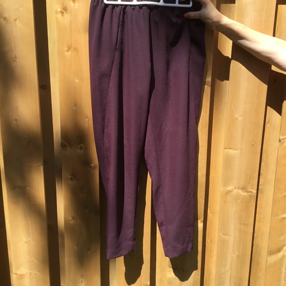 Aritzia Babaton Dexter Pants in Maroon Size Small - Picture 3 of 5